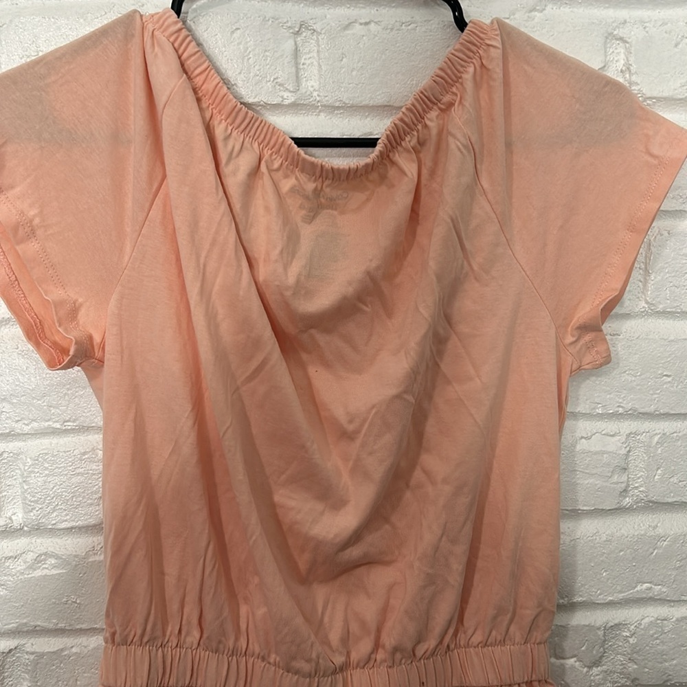 NWT Calvin Klein Jeans Peach Romper Women’s Large 12/14 Summer Shorts Jumpsuit - Picture 6 of 7